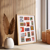 Retro Matchbox Collage Wall Art